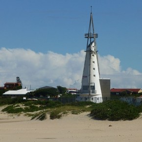 Wahrzeichen von Jeffreys Bay-der abgesägte Leuchtturm