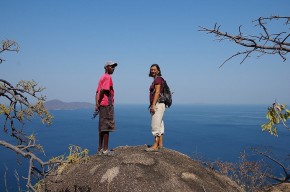 Willings führte uns zu den schönsten Aussichten hoch über dem Malawisee...