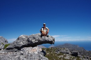 Ganz oben: Rast nach anstrengender Wanderung auf den Tafelberg.