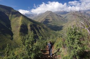 In den Maloti-Bergen von Lesotho gibt es schöne Wanderwege...