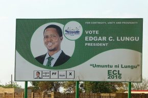 In Sambia war Wahlkampf...