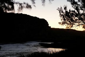 Abendstimmung am Orange River, Amanzi Camp