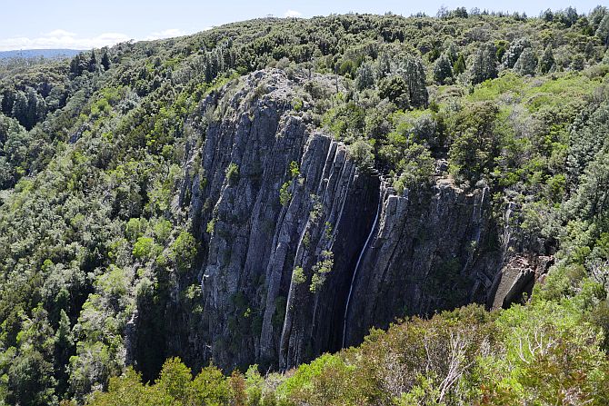 Die Ralphs Falls an der Abbruchkante der Victoria Mountains